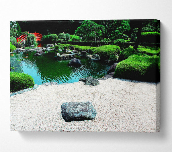  A Canvas Print of Peaceful Chinese Garden Canvas Print