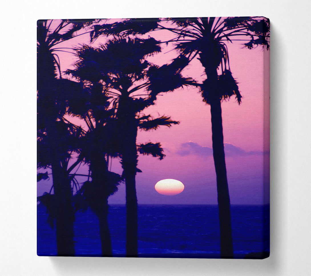  A Canvas Print of Paradise Ocean Sunset Canvas Art