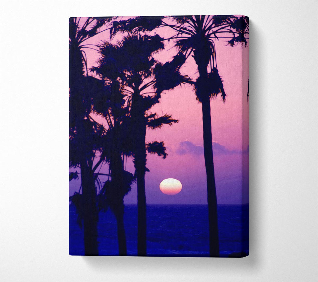  A Canvas Print of Paradise Ocean Sunset Canvas Art
