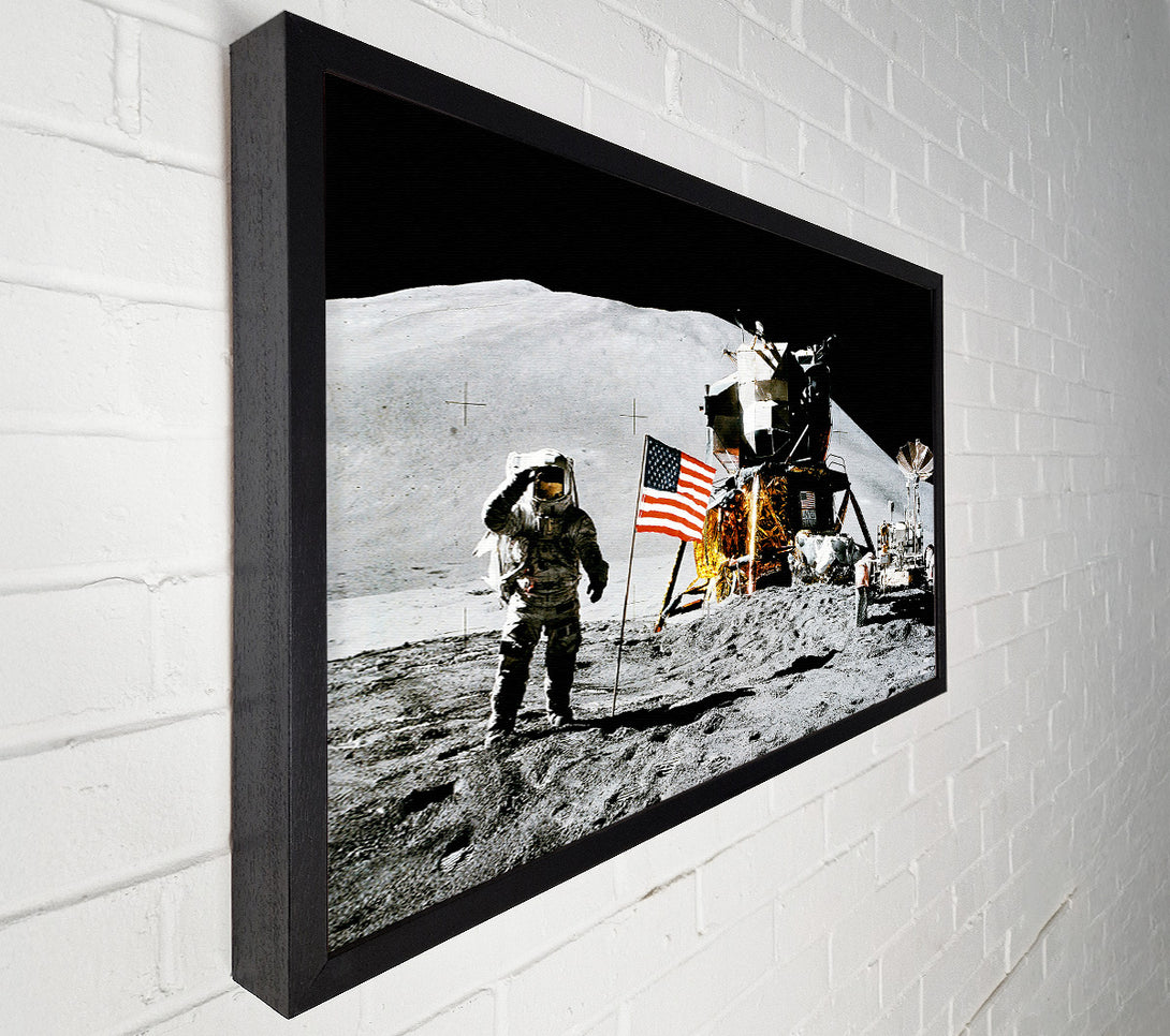 A Canvas Print of American Moon Landing Canvas Art