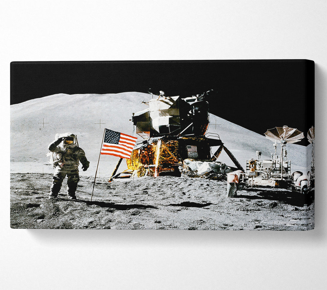  A Canvas Print of American Moon Landing Canvas Art