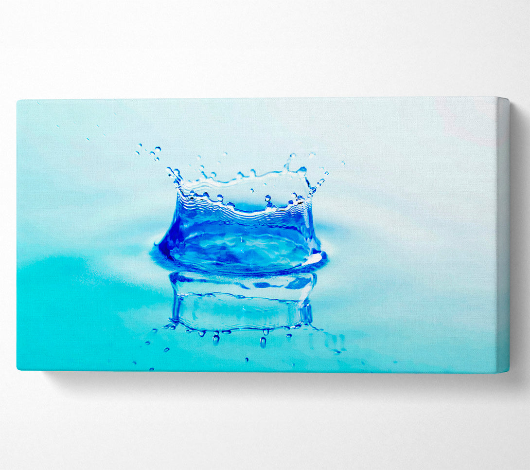  A Canvas Print of Aqua Splash Canvas Print