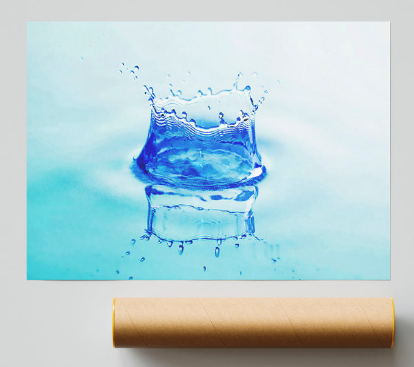 Aqua Splash Poster