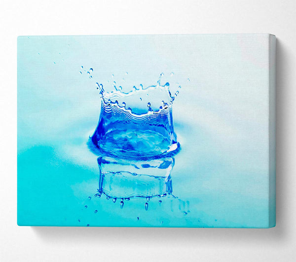  A Canvas Print of Aqua Splash Canvas Print