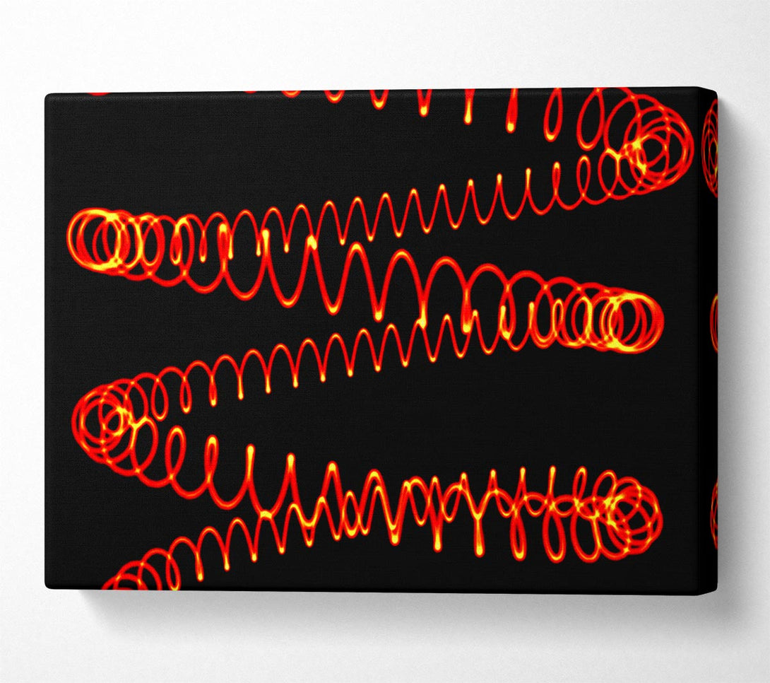  A Canvas Print of Red Coil Canvas Wall Art