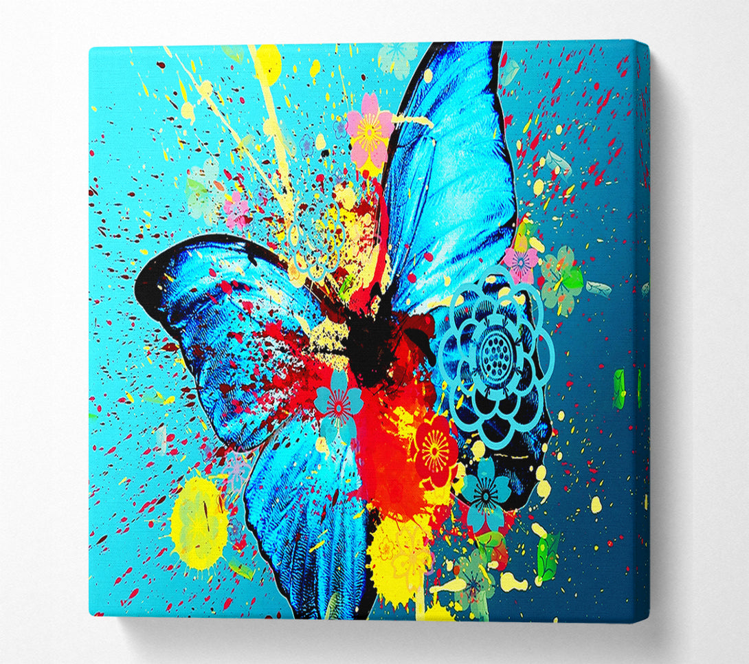  A Canvas Print of Butterfly Splash Canvas Art