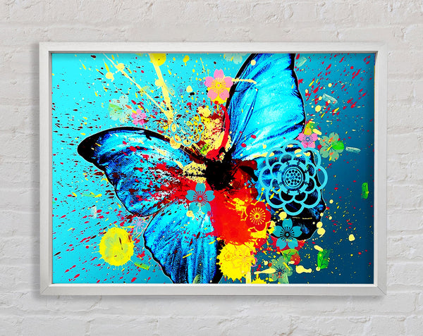Butterfly Splash Framed Print