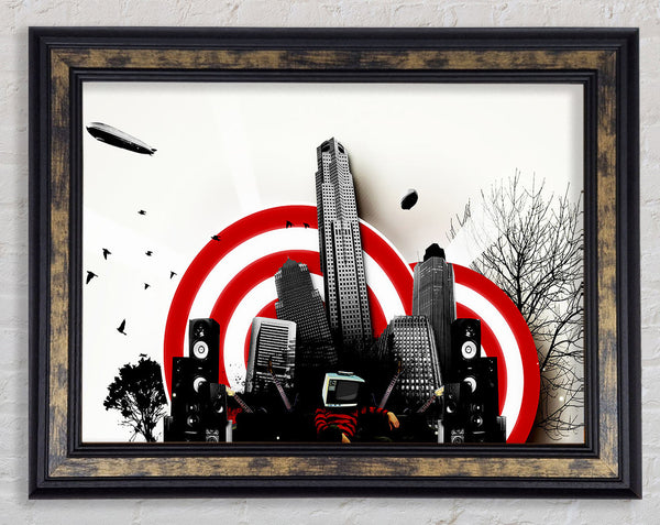 The Sound Of The City Framed Print