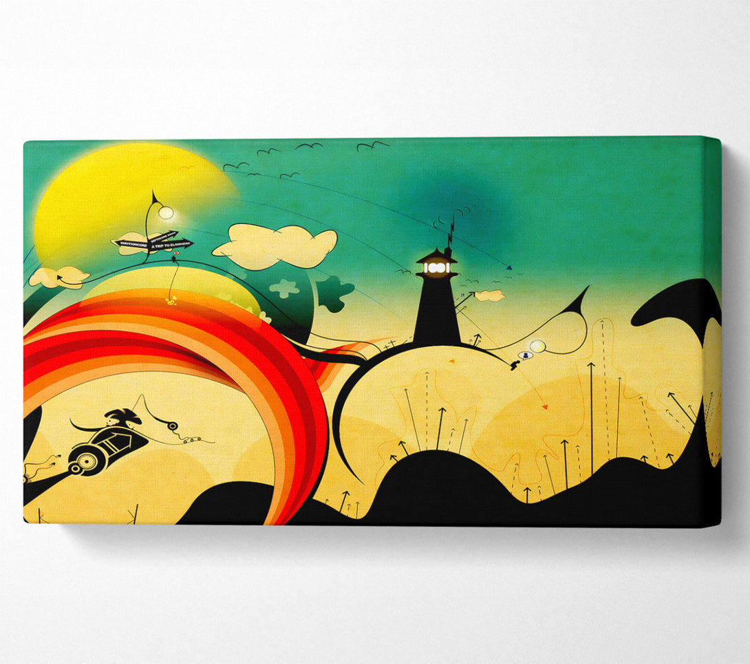  A Canvas Print of Magical Lighthouse Canvas Print