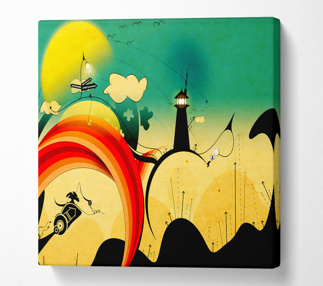  A Canvas Print of Magical Lighthouse Canvas Print