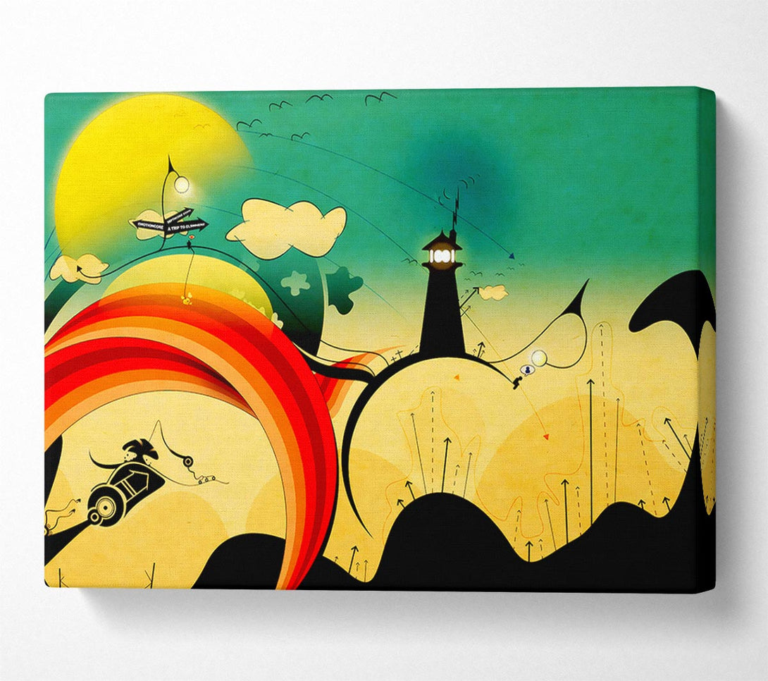  A Canvas Print of Magical Lighthouse Canvas Print