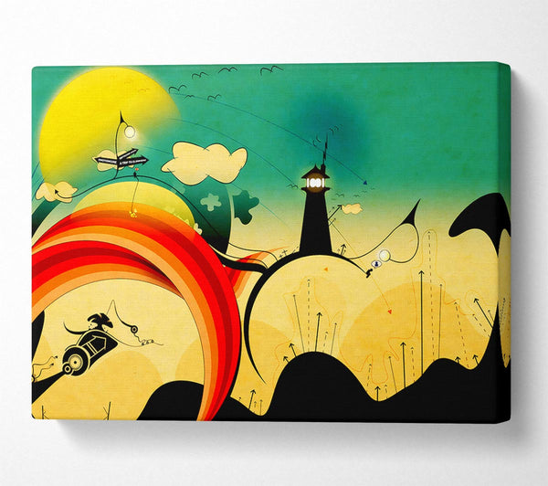  A Canvas Print of Magical Lighthouse Canvas Print