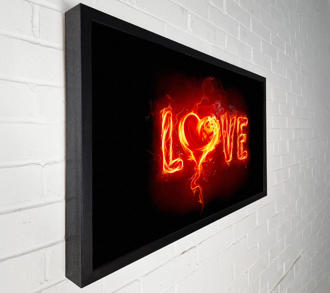  A Canvas Print of Flames Of Love Canvas Print