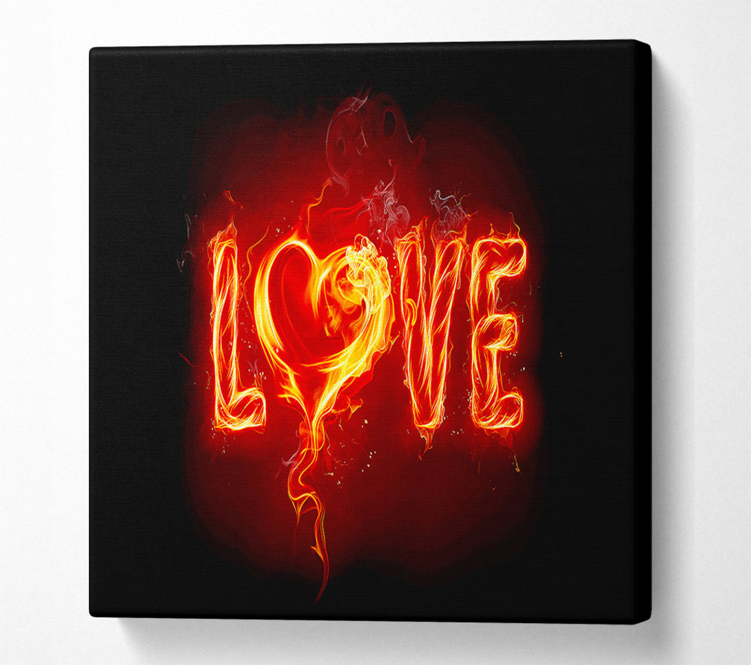  A Canvas Print of Flames Of Love Canvas Print