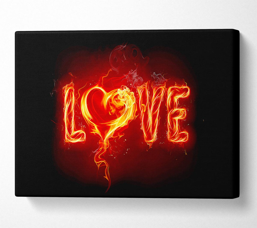  A Canvas Print of Flames Of Love Canvas Print