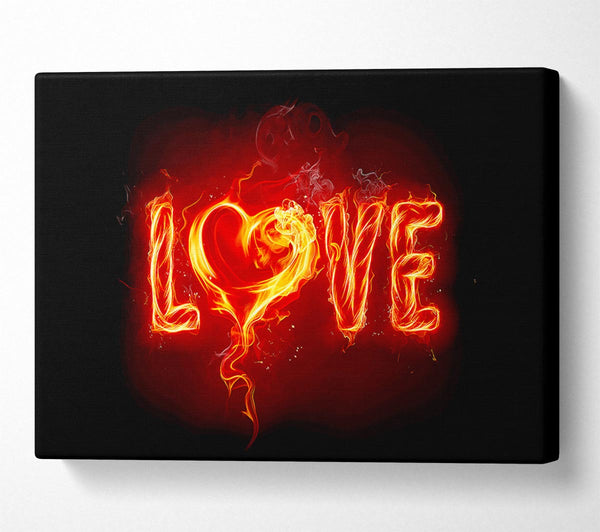  A Canvas Print of Flames Of Love Canvas Print