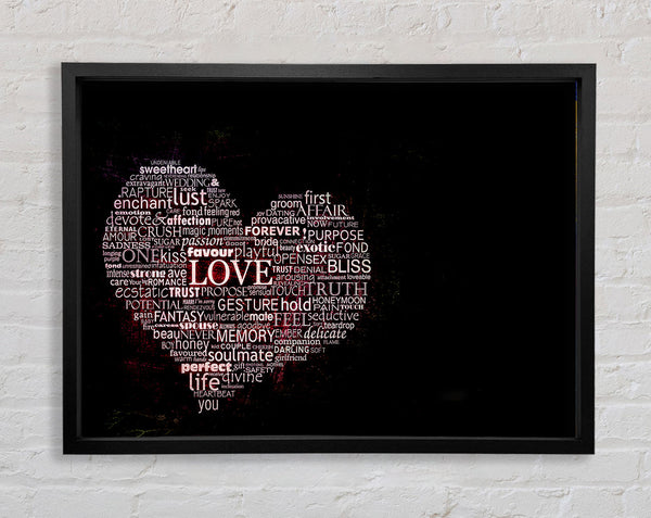 Words Of Love Framed Print