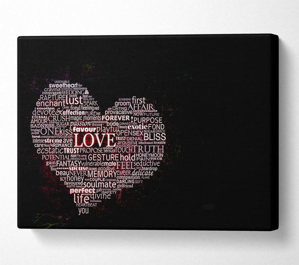  A Canvas Print of Words Of Love Canvas Art