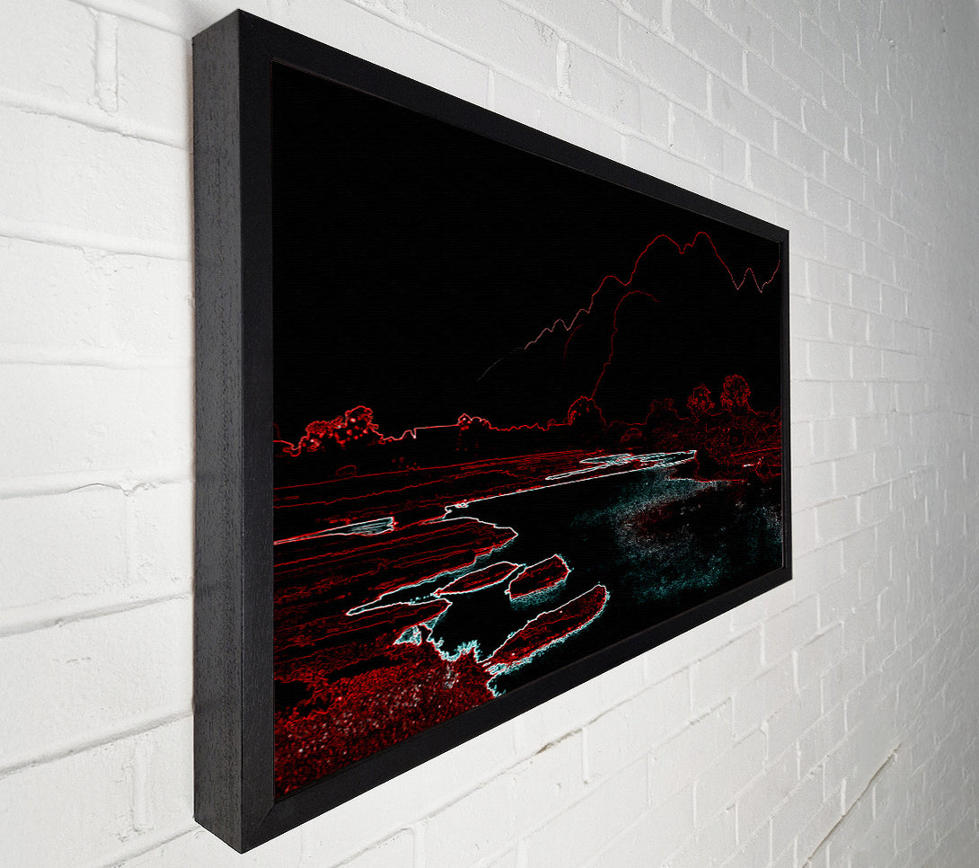  A Canvas Print of Red Lake Canvas Wall Art