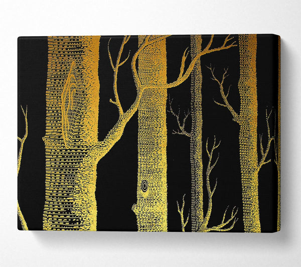  A Canvas Print of The Night Time Woodland Canvas Print