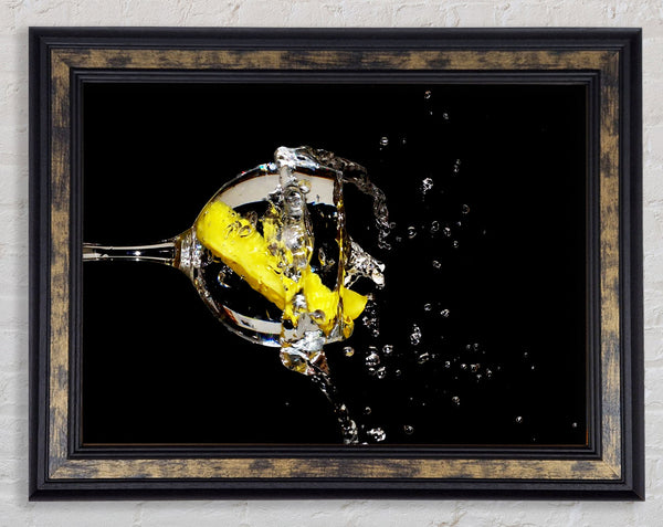 Gin And Tonic With Lemon Framed Print