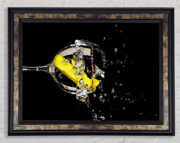 Gin And Tonic With Lemon Framed Print