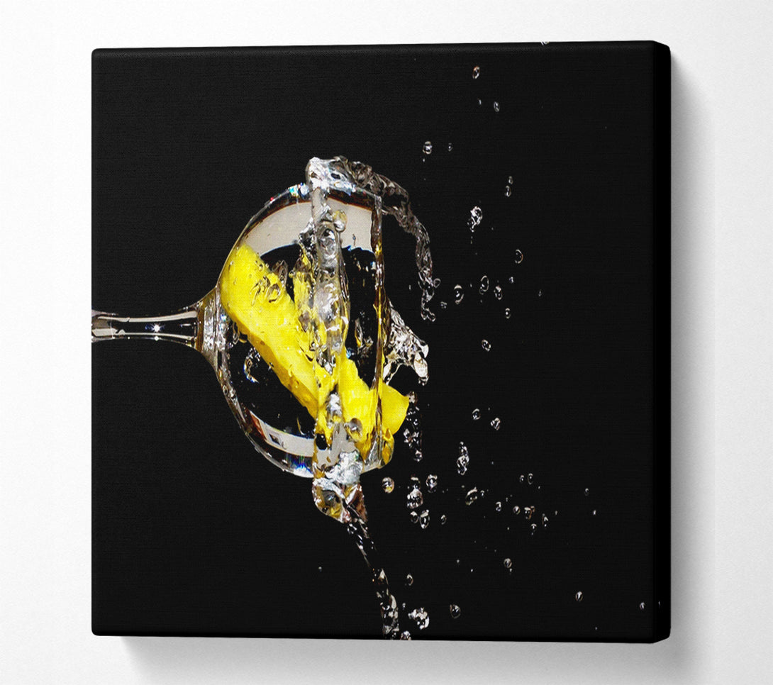  A Canvas Print of Gin And Tonic With Lemon Canvas Art