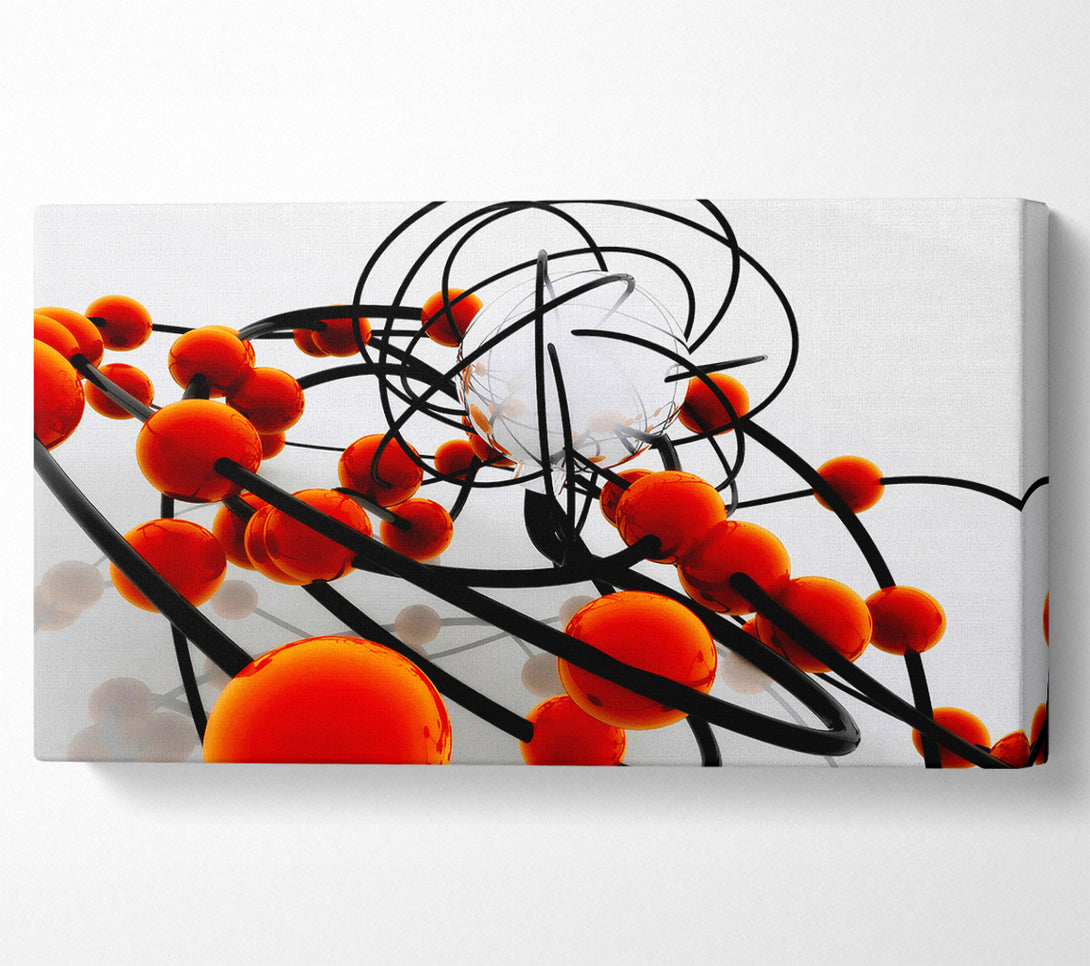  A Canvas Print of Orange Spheres Canvas Wall Art