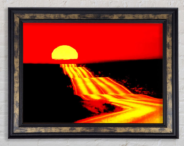 The Road To The Sun Framed Print