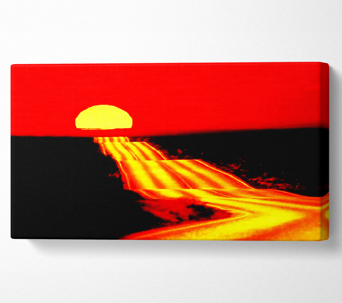  A Canvas Print of The Road To The Sun Canvas Wall Art