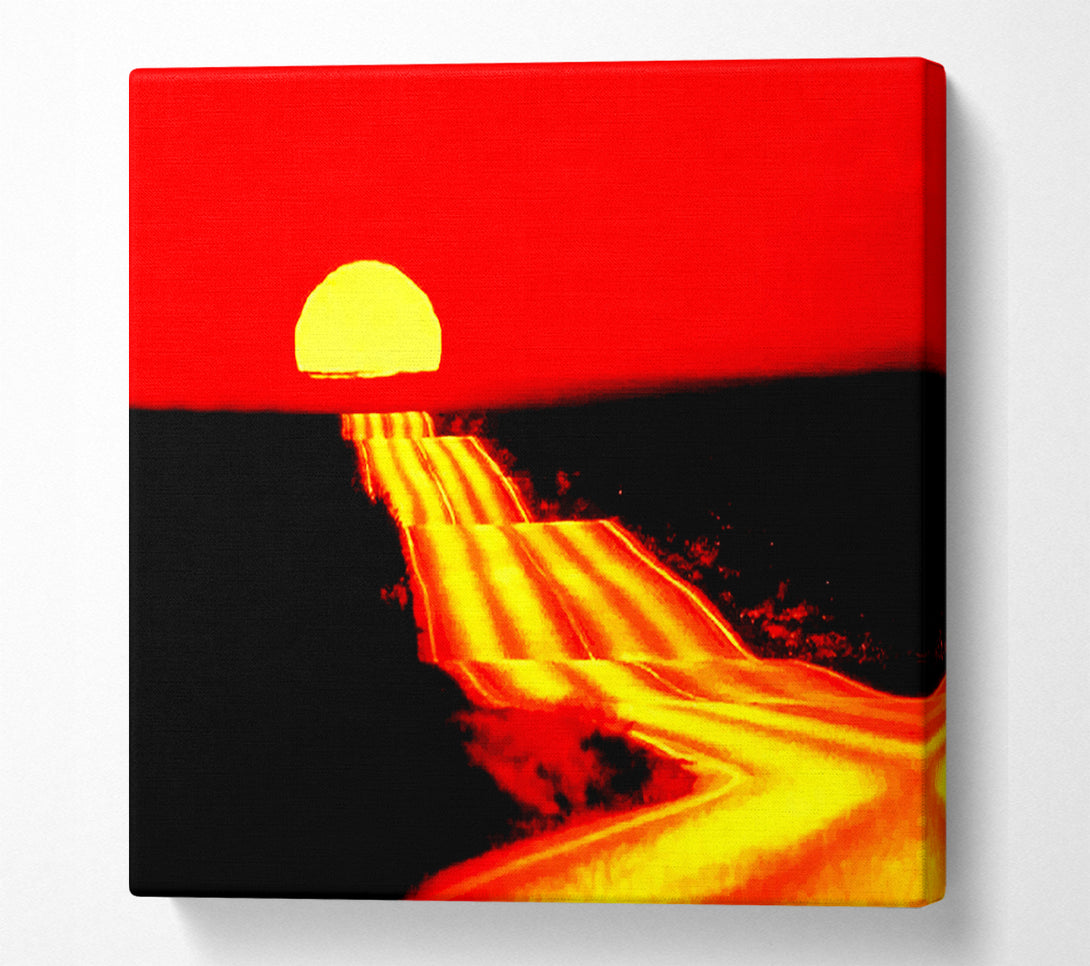  A Canvas Print of The Road To The Sun Canvas Wall Art