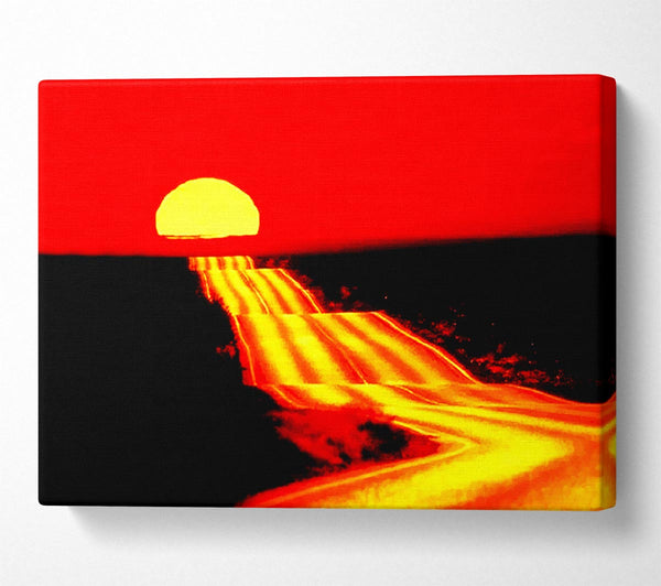  A Canvas Print of The Road To The Sun Canvas Wall Art