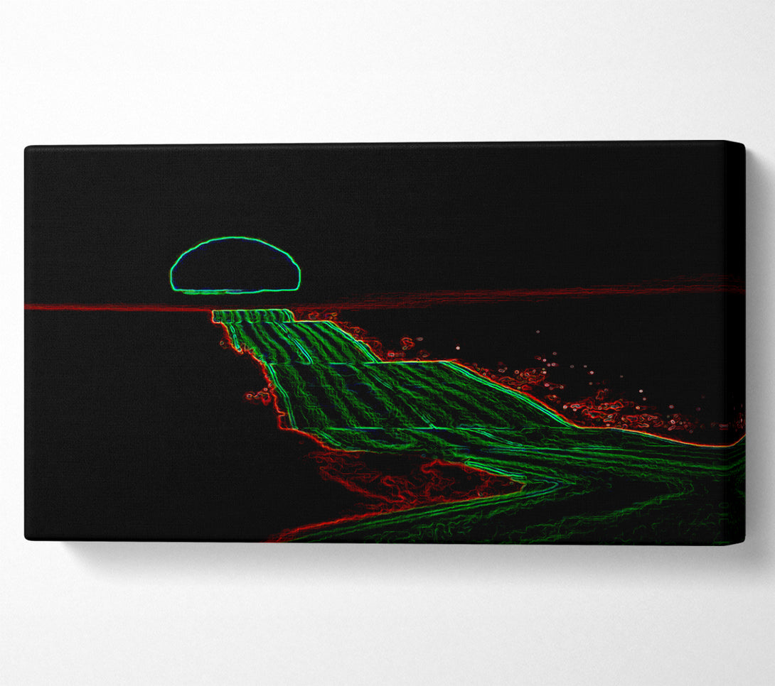  A Canvas Print of Night Road Canvas Print