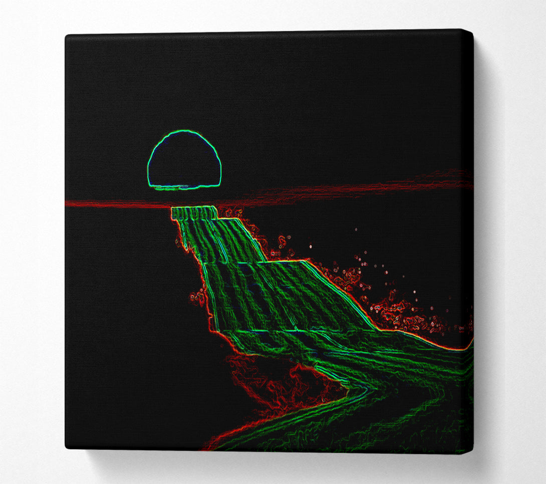  A Canvas Print of Night Road Canvas Print