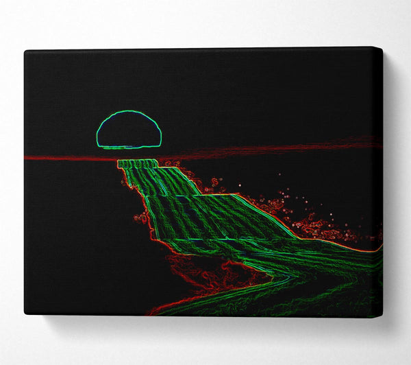  A Canvas Print of Night Road Canvas Print