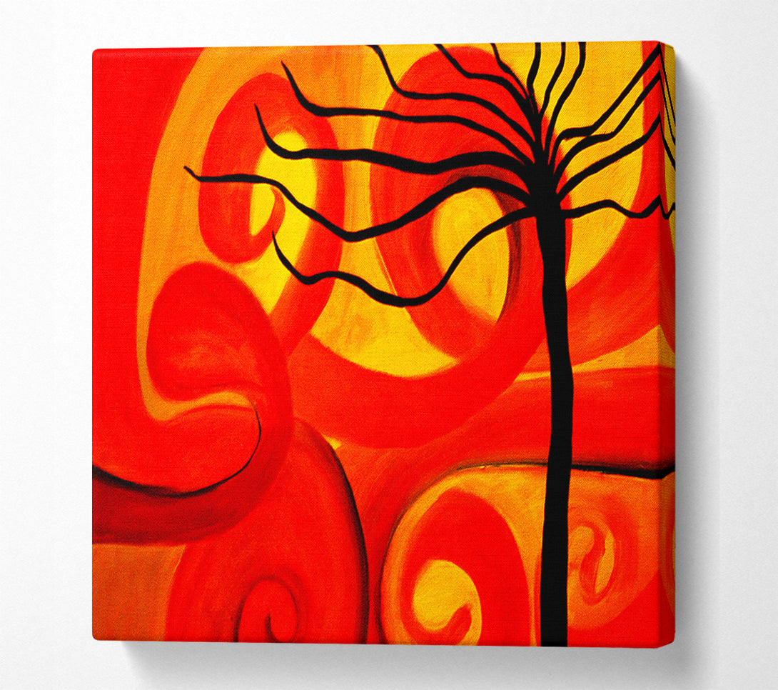  A Canvas Print of Magical Red Twist Tree Canvas Art
