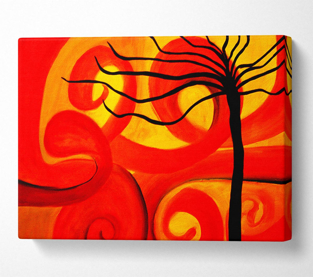 A Canvas Print of Magical Red Twist Tree Canvas Art