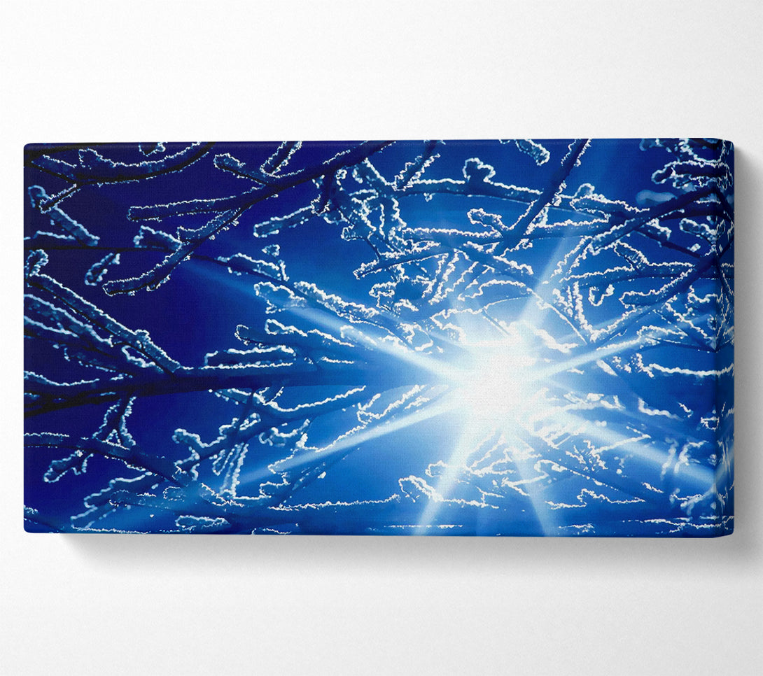  A Canvas Print of Winter Sun Rays Canvas Print