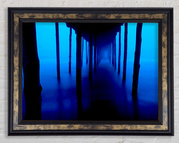 Under The Boardwalk Blues Framed Print