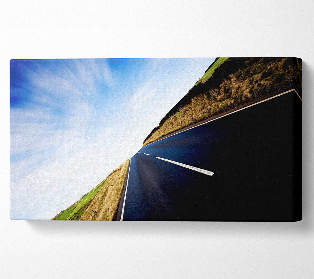  A Canvas Print of Vertical Road Horizon Canvas Art