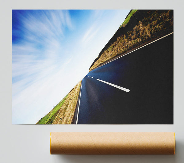 Vertical Road Horizon Print