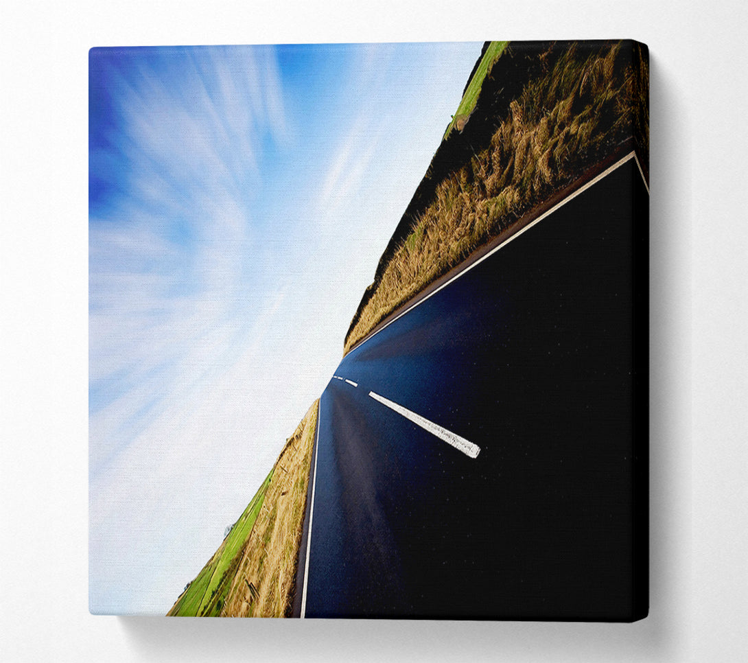  A Canvas Print of Vertical Road Horizon Canvas Art