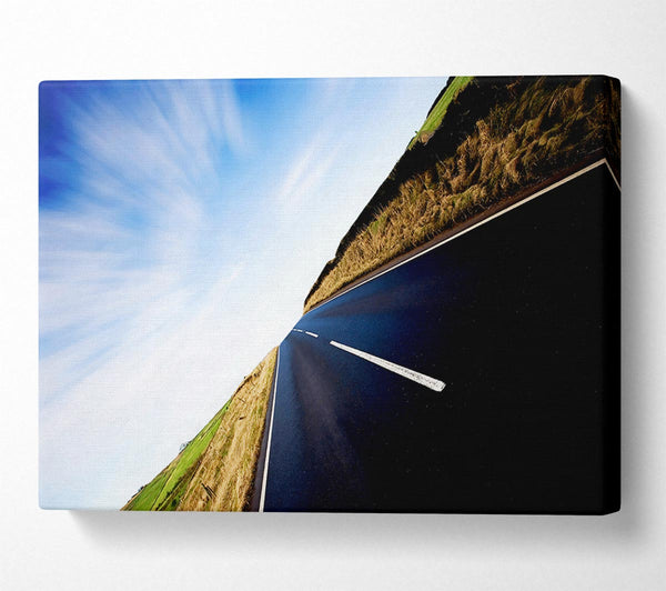  A Canvas Print of Vertical Road Horizon Canvas Art