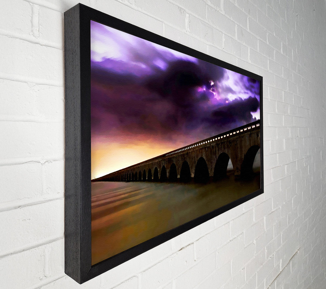  A Canvas Print of Bridge Afar Canvas Print
