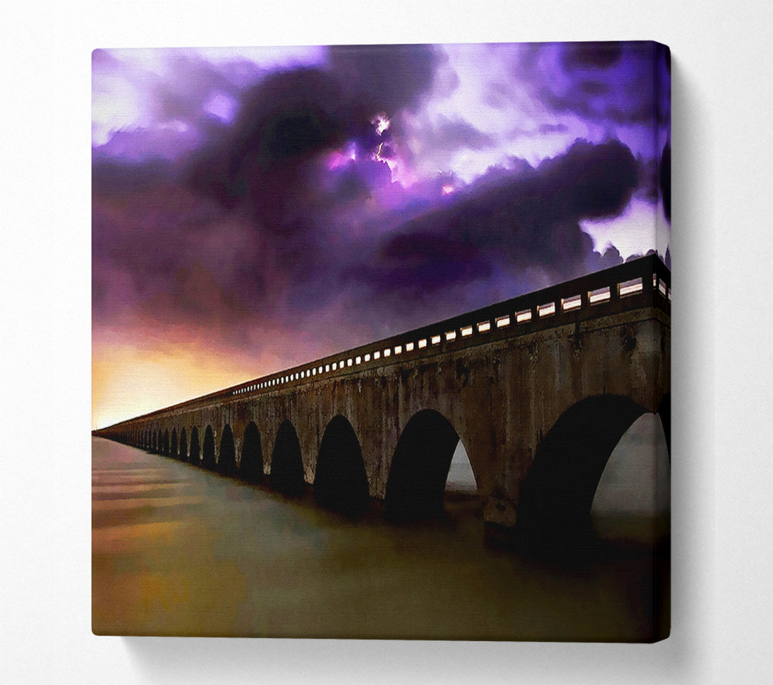  A Canvas Print of Bridge Afar Canvas Print