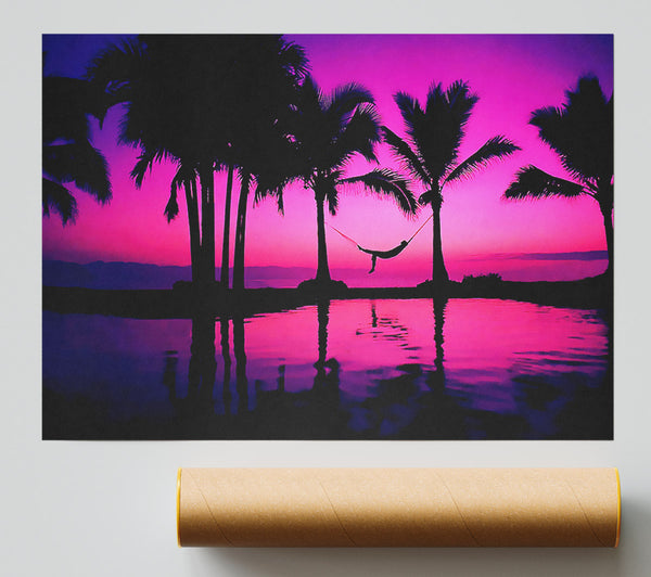 Dreaming Wonderland Pink Purple Print