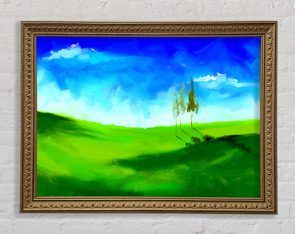 Beyond The Hills Framed Print