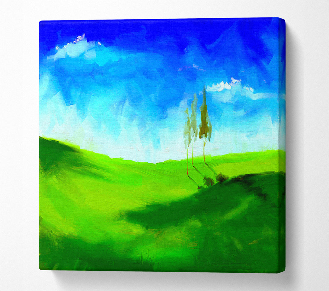  A Canvas Print of Beyond The Hills Canvas Art
