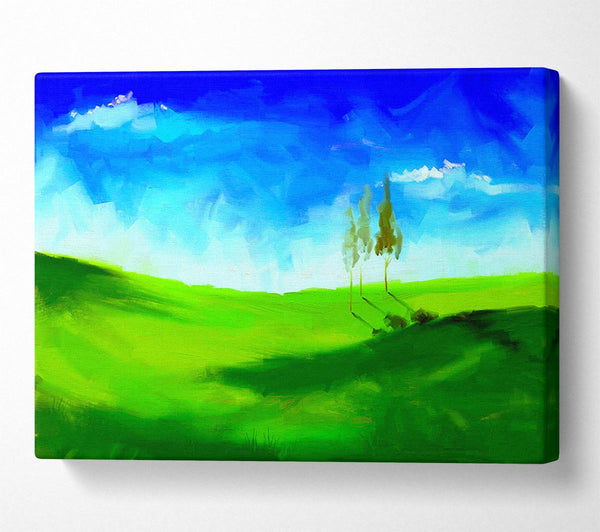  A Canvas Print of Beyond The Hills Canvas Art