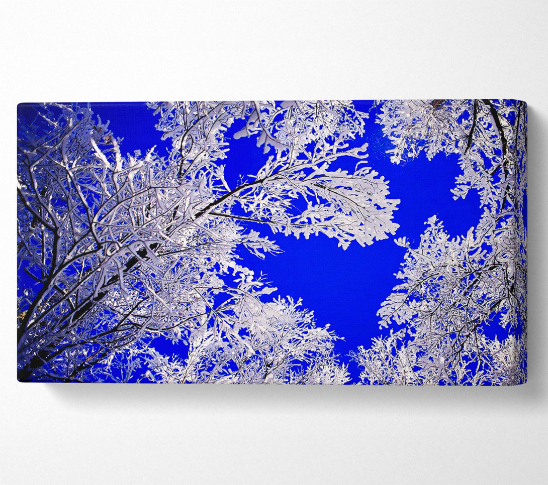  A Canvas Print of Winter Ice Tree In Sunlight Canvas Print